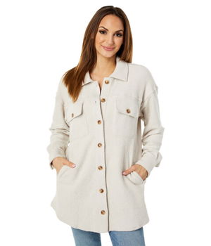 Imbracaminte Femei Saltwater Luxe Walker Long Sleeve Jacket Bone, Saltwater Luxe