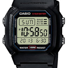 Casio Ceas bărbătesc W-800H-1AVES, cuarț, 37mm, 10ATM