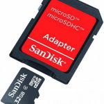 Micro SDHC 32GB Class 4 + Adaptor SD, SanDisk