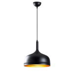 Lampa suspendata Sheen 521SHN3137, Metal, 30x30 cm, IP20, E27, Negru, Sheen