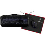 Kit tastatura si mouse KingPin RGB Black, SURFIRE