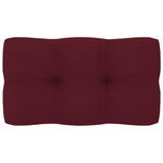 Perna de paleti vidaXL, rosu vin, 70x40x12 cm, material textil, 0.85 kg