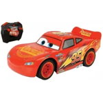 Masina Dickie Toys Cars 3 Turbo Racer Lightning McQueen cu telecomanda, Dickie Toys