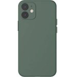 Husa Capac Spate Liquid Silica Gel Dark Green Verde APPLE Iphone 12