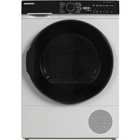 Uscator de Rufe DDR-XV9A/C cu Pompa de Caldura 9KG 15 Programe Functie Wi-Fi Clasa C Alb, Daewoo