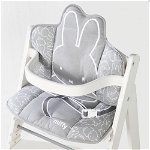 Pernă de scaun pentru copii gri Miffy – Roba, Roba