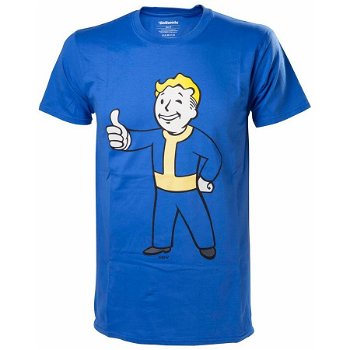 Tricou Fallout 4 Vault Boy Approves, marime M (Albastru)