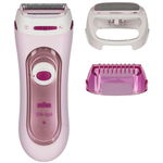 Epilator electric 3 in 1, Braun Silk-epil 5-360, aparat de tuns si exfoliant, cu cablu, roz, Braun