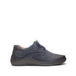 Pantofi casual barbati din piele naturala,Leofex - 918 Blue Nabuc, Leofex