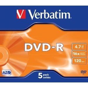 DVD-R AZO 16X 4.7GB MATT SILVER SURFACE 43519