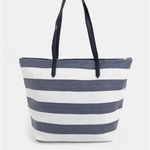 Geanta shopper alb-albastru in dungi Dorothy Perkins, Dorothy Perkins