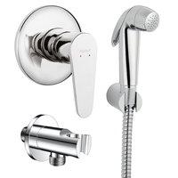 Set de dus igienic, Ferro Algeo BAG7PA-SET1, cu baterie ingropata, crom, Ferro