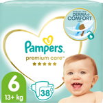 Pampers Premium Care Size 6 scutece de unică folosință 13+ kg 38 buc, Pampers