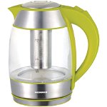 Fierbator Heinner Charm HEK-TF2200GR, cu filtru de ceai, 1.8l, 2200W (Verde), Heinner