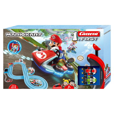 Pista de curse electrica cu 2 masinute, Carrera, Super Mario, Carrera