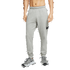 Nike, Pantaloni de trening cu tehnologie Dri-Fit, pentru fitness, Gri melange, M