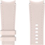 Curea smartwatch Hybrid Leather pentru Galaxy Watch4 20mm S/M, Pink