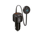 Modulator FM PNI Valentine V880 microfon Bluetooth MP3 USB dual incarcare rapida