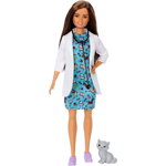 Mattel - Papusa Barbie Cariera , Medic veterinar