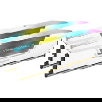 Memorie Corsair Vengeance RGB White 32GB DDR5 6000MHz CL30 Dual Channel Kit