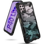 Husa Huawei P40 Lite Ringke FUSION X Design Negru Camuflaj, 0