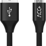 Cablu de date / adaptor Maxcom ACC+ USB Male la microUSB Male, 1 m, Black