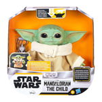 Figurina interactiva Star Wars Baby Yoda The Mandalorian 25 cm, Hasbro