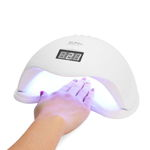 Lampa UV LED profesionala cu senzor timer si display SunOne 5- 48w Alb, Sun One