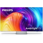 Televizor Philips Ambilight The One LED 43PUS8807, 108 cm, Smart Android, 4K Ultra HD 100Hz, Clasa G, Argintiu
