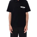 Palm Angels Sartorial tape pocket polo Black