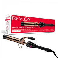 Ondulator Salon Long Lasting Curls & Waves RVIR1159E Negru-Auriu, Revlon