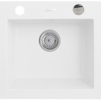 Chiuveta Pyramis MALENA 1B ALB, 1 cuva, gol de incastrare 50 cm, culoare alb