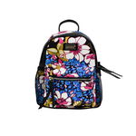 Rucsac de Dama din Material Textil si Piele Ecologica, Print Purple Flowers