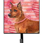 Caroline`s Treasures Carolines Comori BB9743SH4 miniatură Pinscher Love Lesa sau titular cheie, Red Mltcl 7Hx4.25W, 