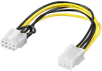 
Cablu Adaptor Alimentare PCI Express 6Pini - 8Pini, Goobay
