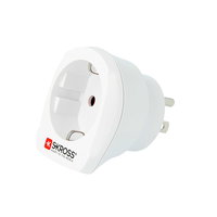 Adaptor priza Skross 1.500230-E, EU-UK, 13A (Alb), Skross