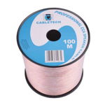 CABLETECH CABLU DIFUZOR CUPRU 2X0.50MM ROSU/NEGRU 100M