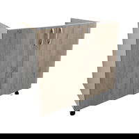 Corp Masca Chiuveta Karo, 2 Usi, Stejar Sonoma Inchis/Alb, 80 x 50 x 80 cm, haaus