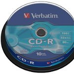 VERBATIM CD-R, 52X, 700 MB, 10 buc/pachet, Extra Protection VER43437