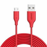 Cablu de date / adaptor Anker PowerLine+ USB Male la microUSB Male, 0.9 m, Red