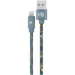 Tellur Graffiti USB to Lightning cable, 3A, 1m, blue