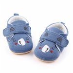 Pantofiori albastri pentru baietei - Teddy, Superbebeshoes
