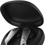 CASTI Edifier wireless intraauriculare - butoni pt smartphone microfon pe casca conectare prin Bluetooth 5.0 negru / argintiu TWSNB2-BK