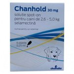 Chanhold 30 mg pentru câini între 2,6 - 5 kg 6 pipete antiparazitare, Chanelle