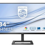 Monitor Philips LED 345E2AE/00 34 inch 4 ms Negru FreeSync 75Hz