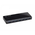 Hub extern USB 3.0 TP-Link, 5 V, 2.4 A, 7 porturi tranfer, 2 porturi incarcare