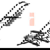 Aparat de fitness cu bancă pentru abdomene și sac de box