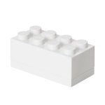 Mini cutie depozitare LEGO 2x4 alb