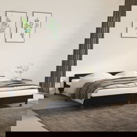 vidaXL Cadru de pat fără saltea, negru, 180x200 cm, catifea, vidaXL