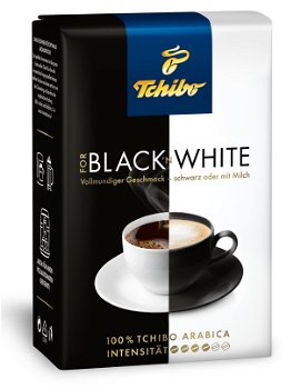 Cafea prajita si macinata, 250g, TCHIBO Black N' White, TCHIBO